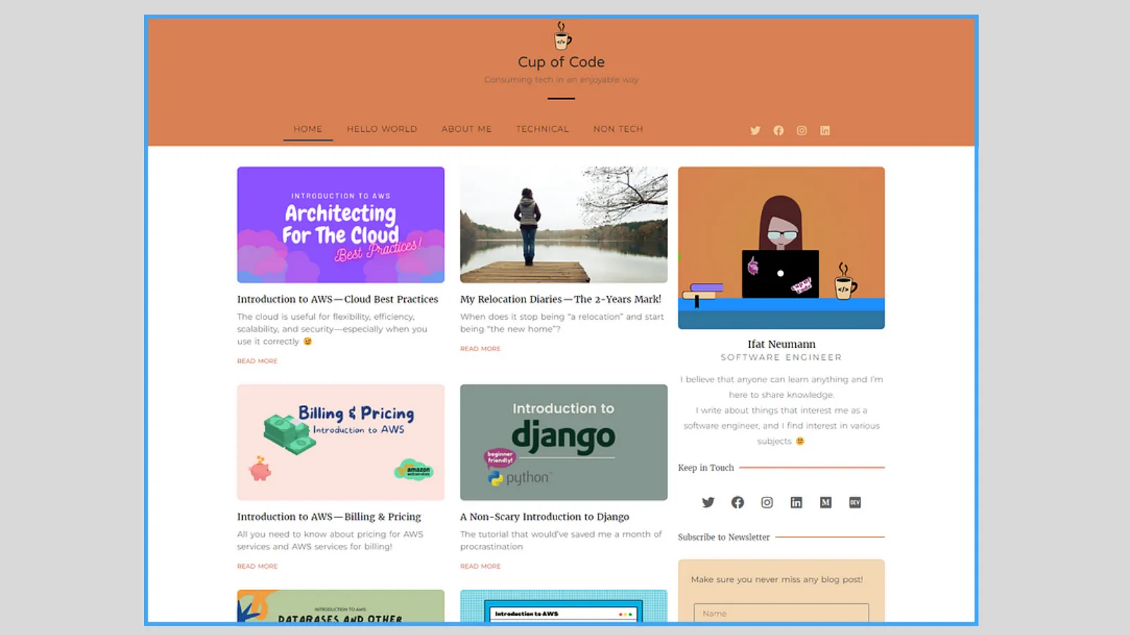 cupofcode_blog_create_a_website_my_website